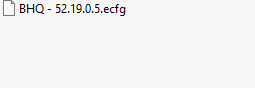 BHQ ecfg files